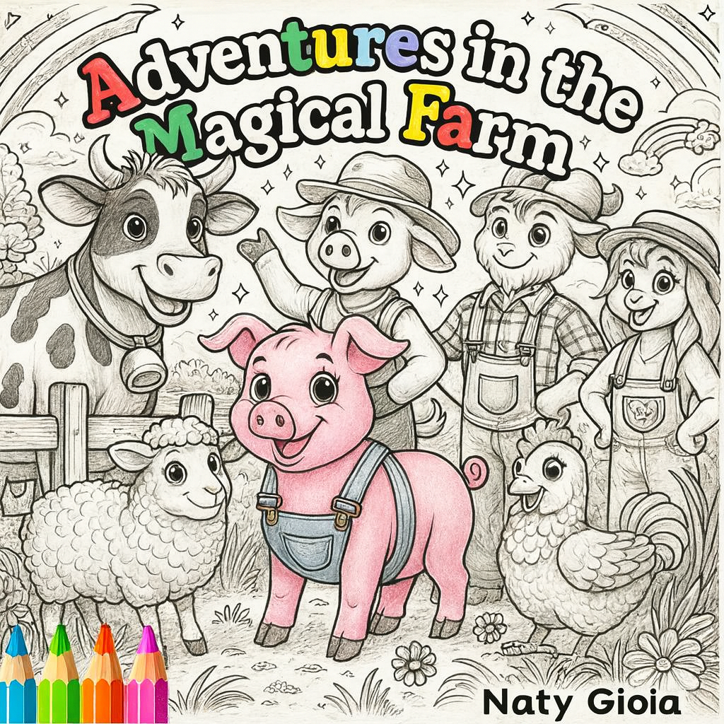Adventures in the Magical Farm A Joyful Farm-Themed Coloring Book for Kids