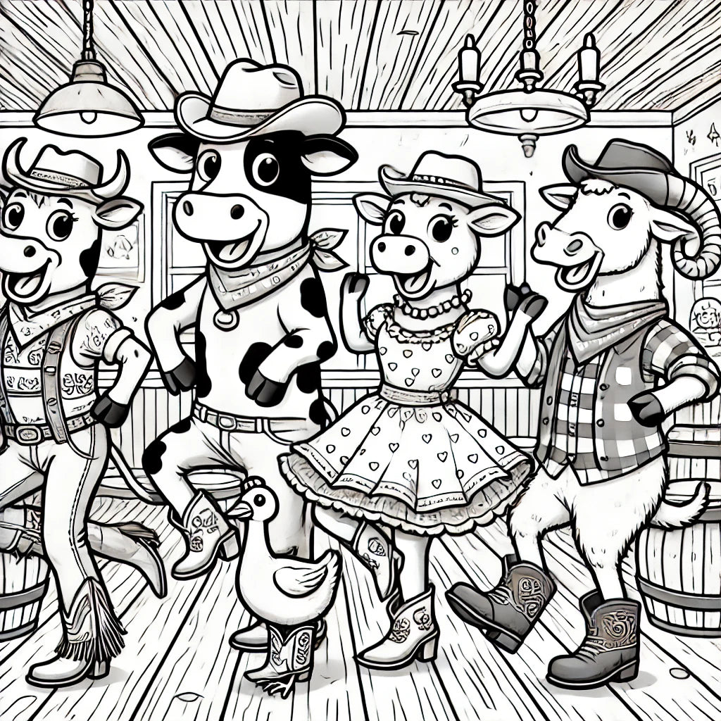 Adventures in the Magical Farm A Joyful Farm-Themed Coloring Book for Kids